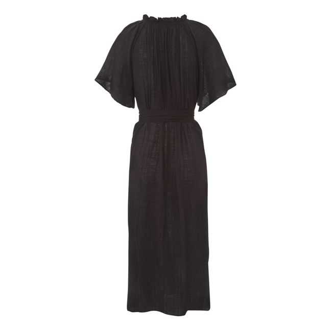 Robe Diane Crêpe Bubble | Negro