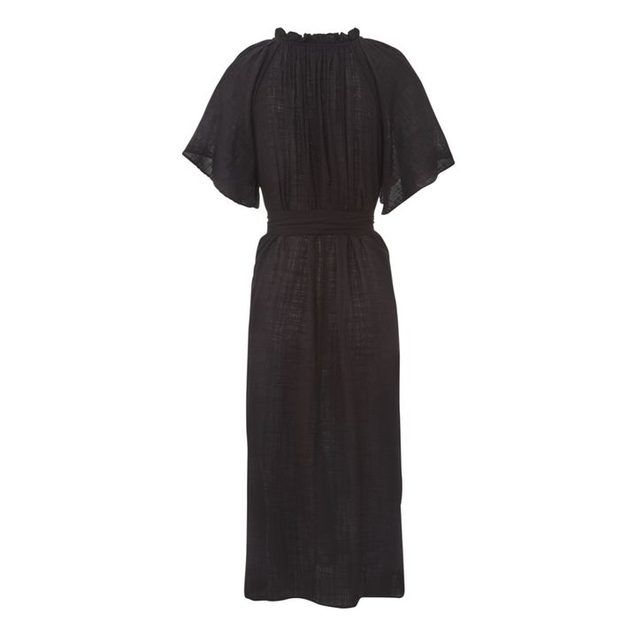 Diane Bubble Crepe Dress | Negro- Imagen del producto n°3