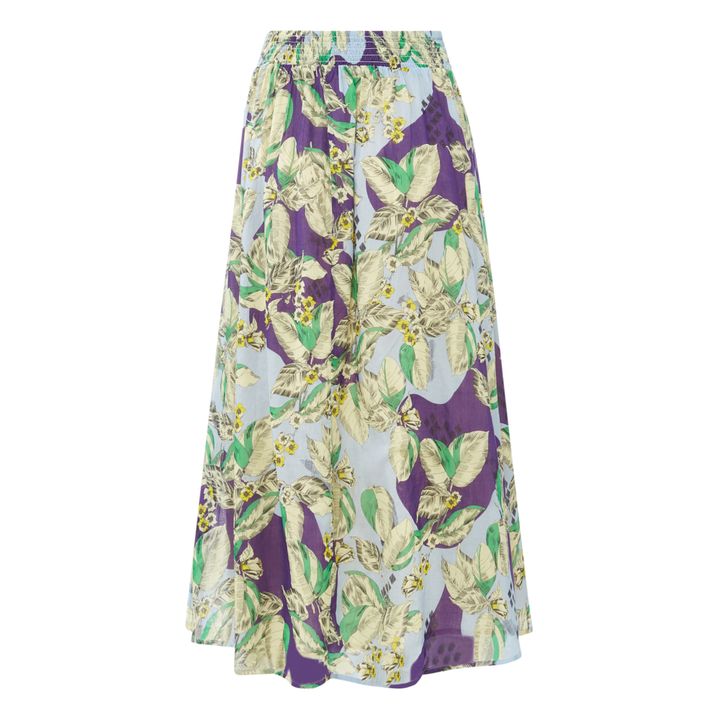 Claude Floral Skirt | Viola- Immagine del prodotto n°3