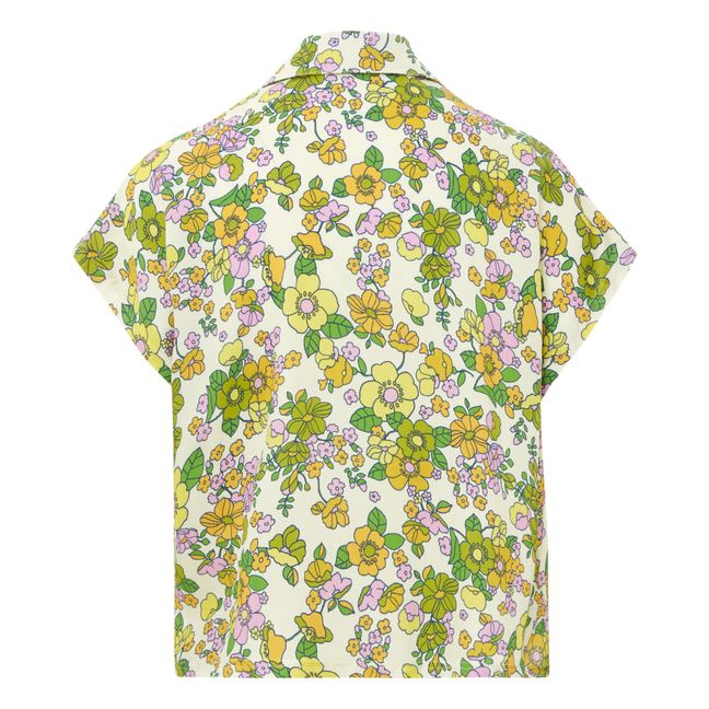 Hawaiian Flower Shirt | Yellow