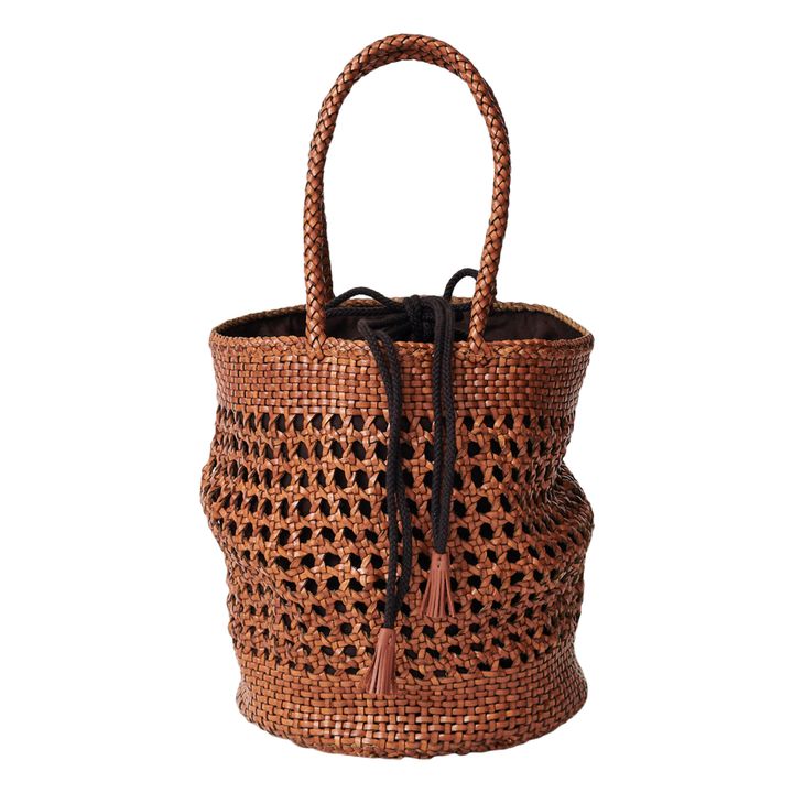 Dragon Diffusion Cannage Bucket Big in Tan