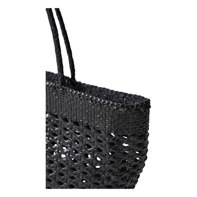 Kanpur Canework Basket | Black