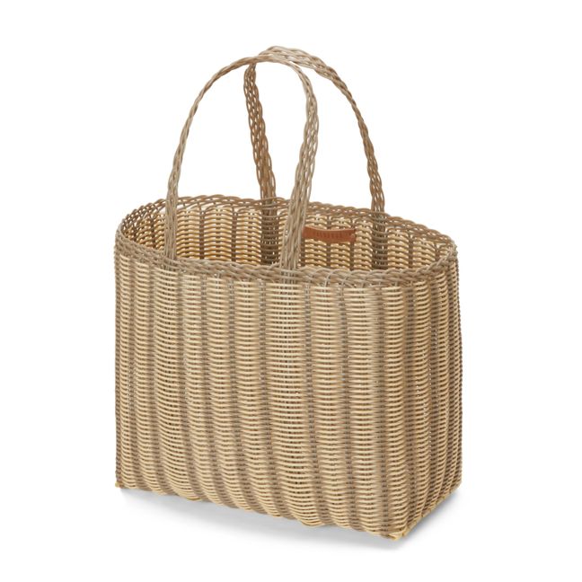 Two-tone Shopping Bag - S | Sand