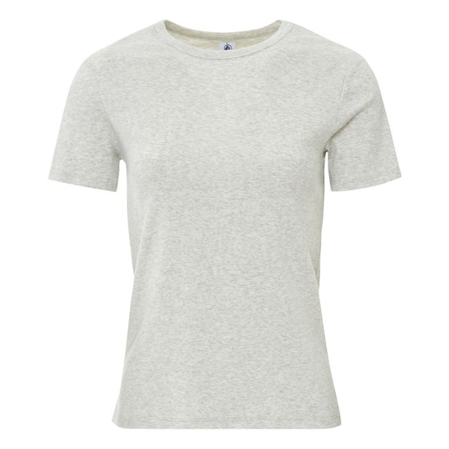 T-shirt Col Rond Coton Bio - Collection Femme  | Gris