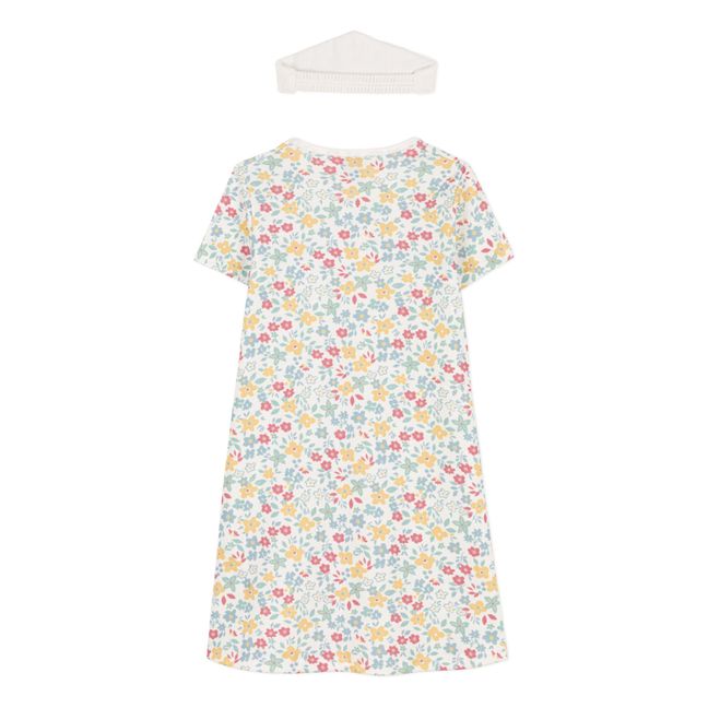 Floral Organic Cotton Short Sleeved Nightdress | Crudo