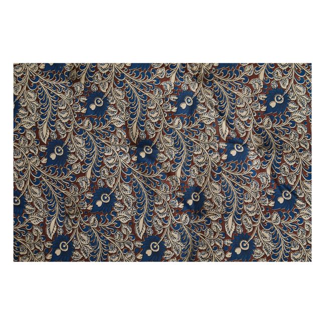 Printed Floor Mat | Royal blue