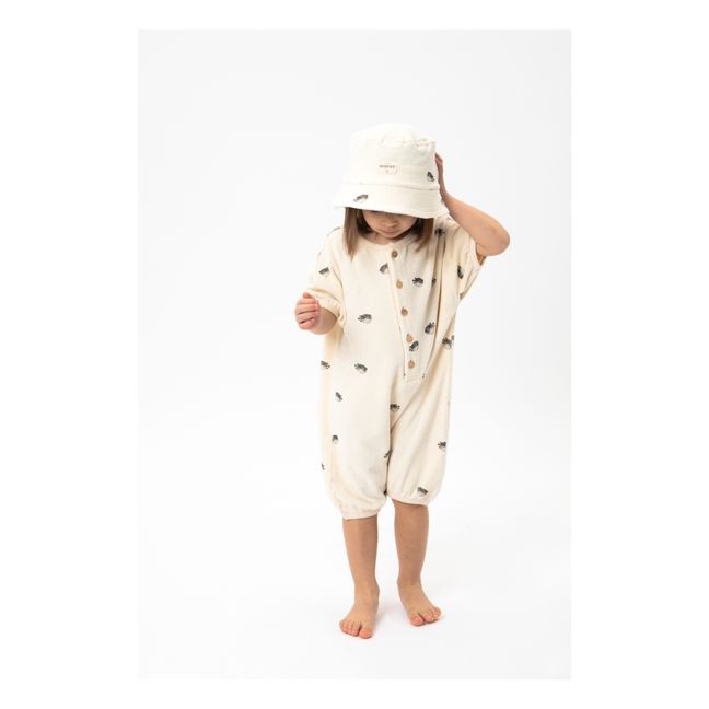 Bebecito Organic Cotton and Terry Jumpsuit with Fish Print | Seidenfarben