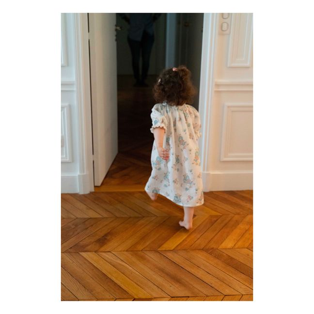 Robe de Nuit Double Gaze de Coton Bio Exquise | Blanc