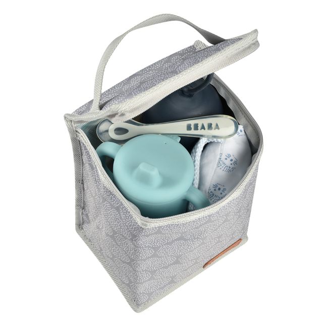 Tiny Dots isothermal lunch pouch | Grey