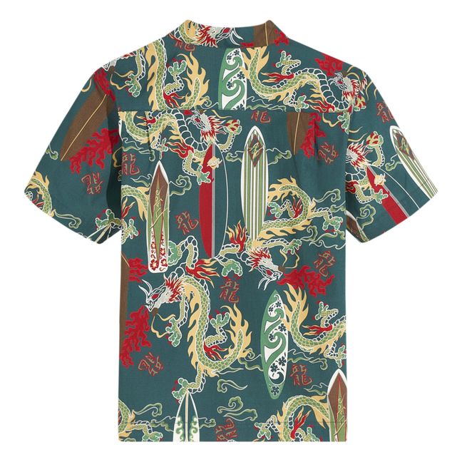 Kurzärmelige Bluse Arno | Dunkelgrün