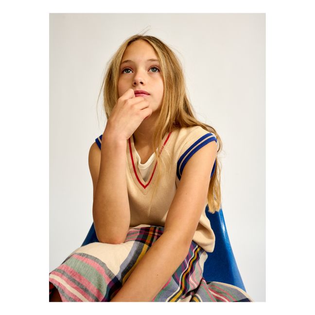 Goc Sleeveless Jumper | Beige