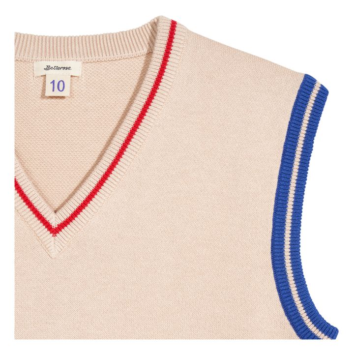Goc Sleeveless Jumper | Beige- Product image n°9