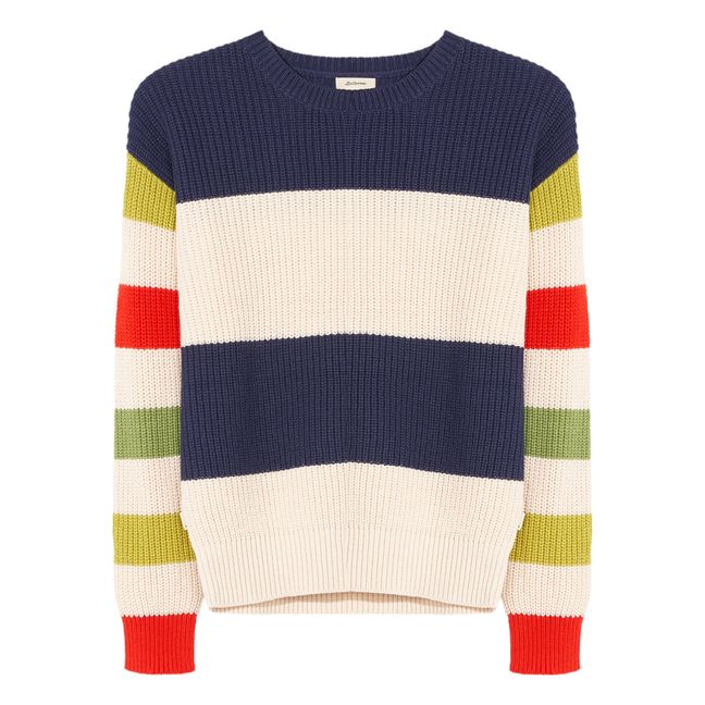 Gelin Striped Sweater | Navy blue