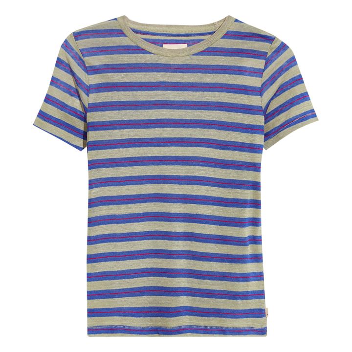 Mogo Linen T-shirt | Indigoblau- Produktbild Nr. 0