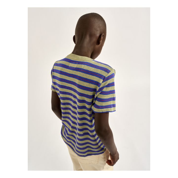 Mogo Linen T-shirt | Indigoblau- Produktbild Nr. 4