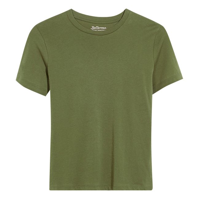 Vince Organic Cotton T-shirt | Verde Kaki