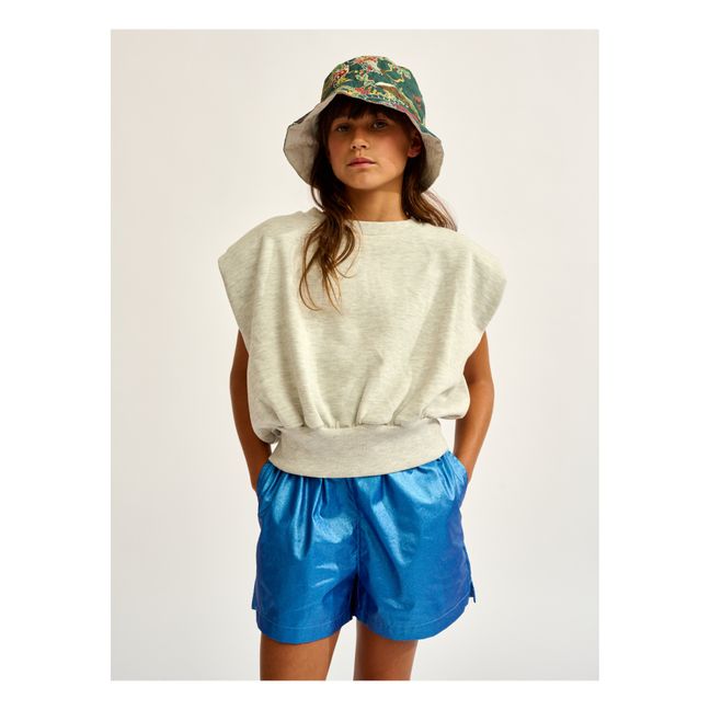 Sweat Sans Manches Fine | Gris chiné