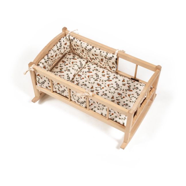 Rocking bed for dolls Pine cone