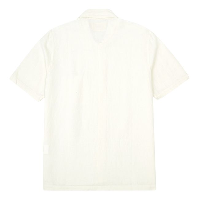 Seoul Linen Short Sleeved Shirt | Blanco