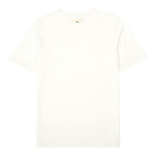 T-shirt Contrast Sleeve | Weiß