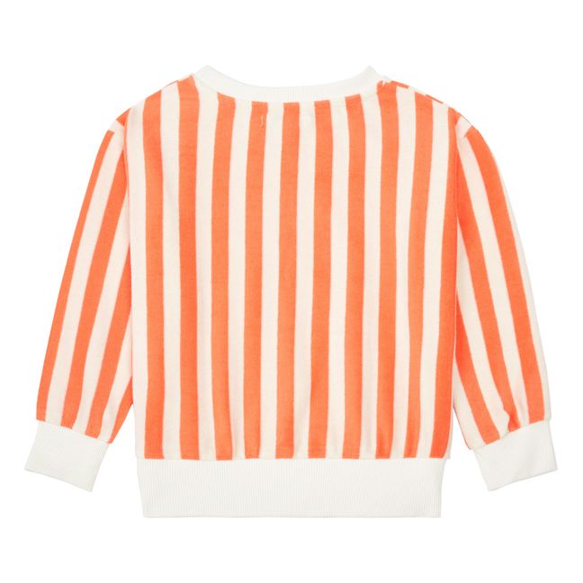 Striped Terry Sweater | Arancione