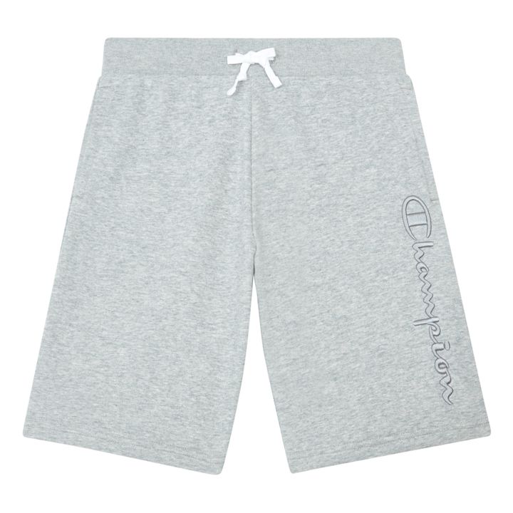 Champion Logo Bermuda Shorts | Grigio chiné- Immagine del prodotto n°0