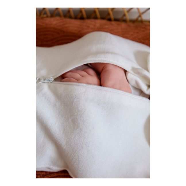 Sacco-nanna avvolgente, in cotone bio | Bianco latte
