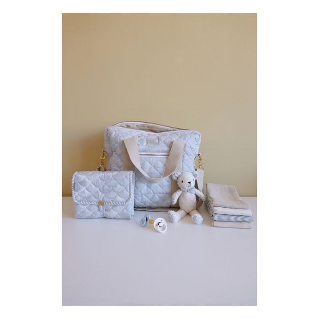 Stripes Blue Travel Changing Mat