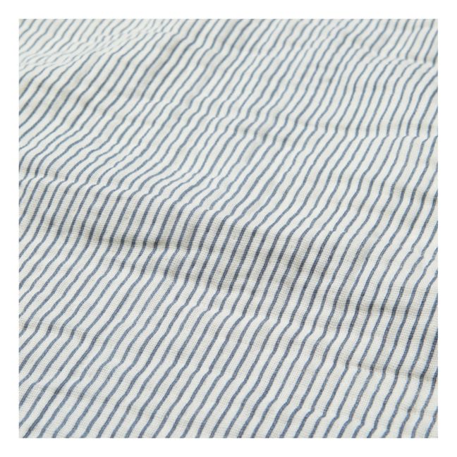 Große Windel aus Musselin -  Stripes Blue