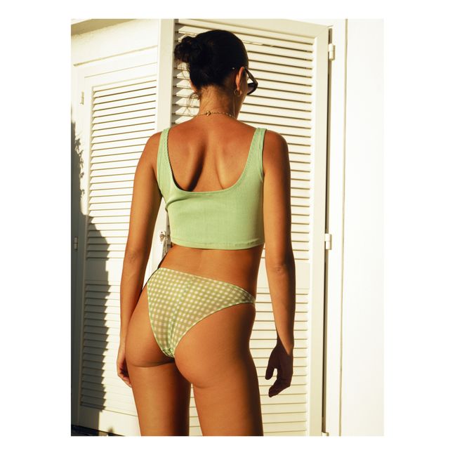 Miro Gingham Briefs | Verde