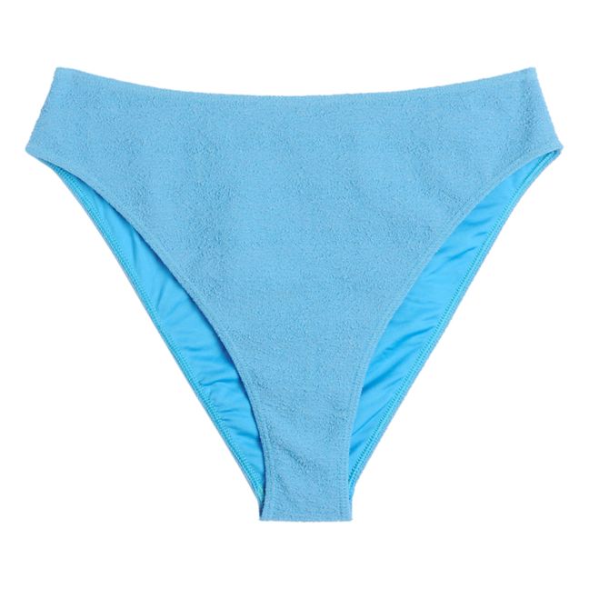 Camillo Textured Bikini Bottom | Blue