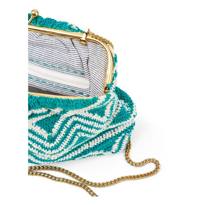 Kinta Crochet Pouch | Verde eucalipto- Imagen del producto n°1