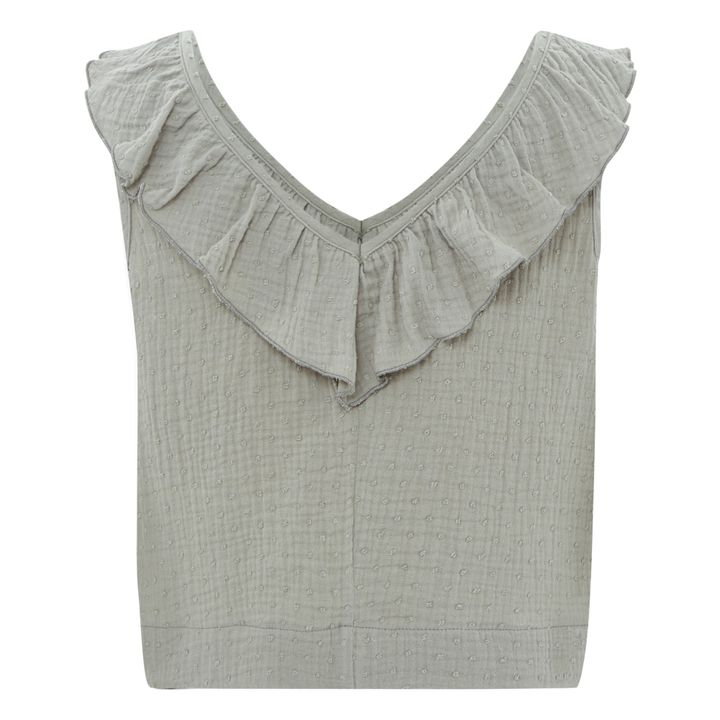 Ruffle Short Top | Grau- Produktbild Nr. 2