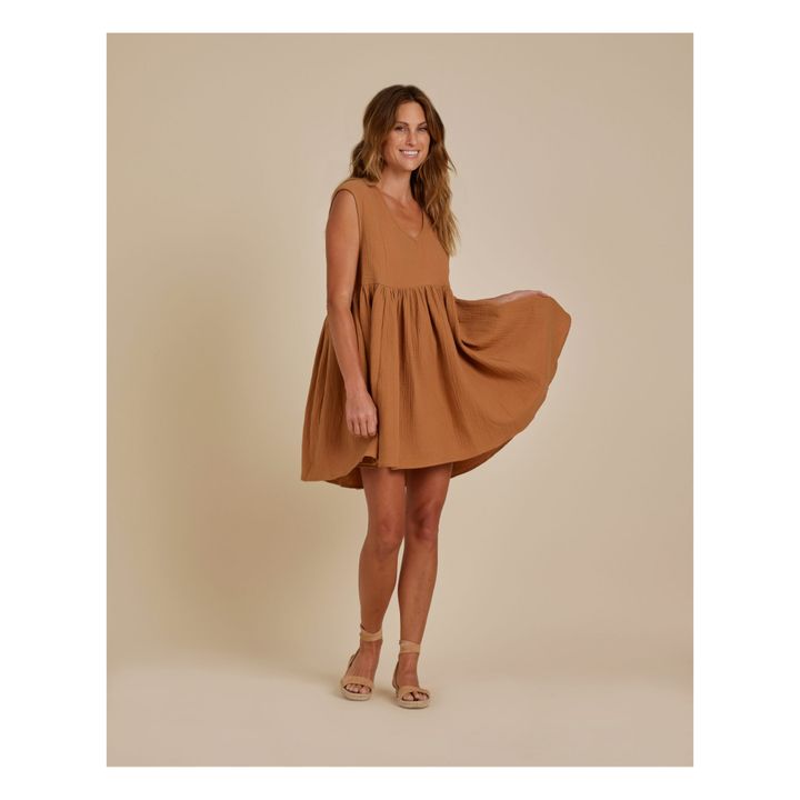 Avery Sleeveless Dress | Camel- Immagine del prodotto n°1