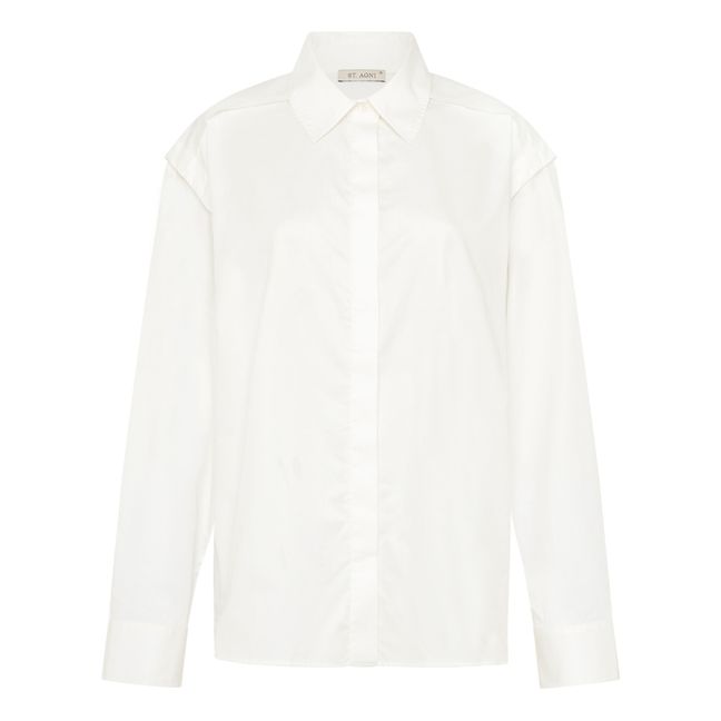 Shirt with Removable Sleeves | Bianco