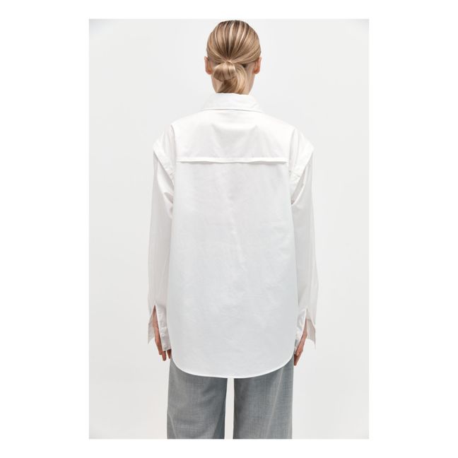 Shirt with Removable Sleeves | Weiß