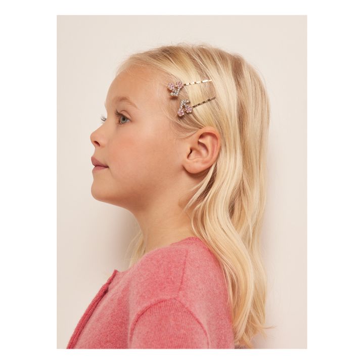 Cherry Hair Clips - Ceremony Collection  | Pale pink- Product image n°1