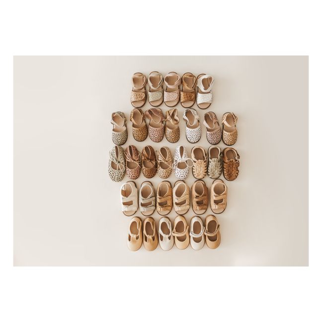 Sandales Ajourées Pocket Cuir | Rose pâle