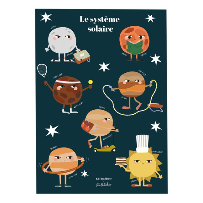 Planets Poster - La Famillerie