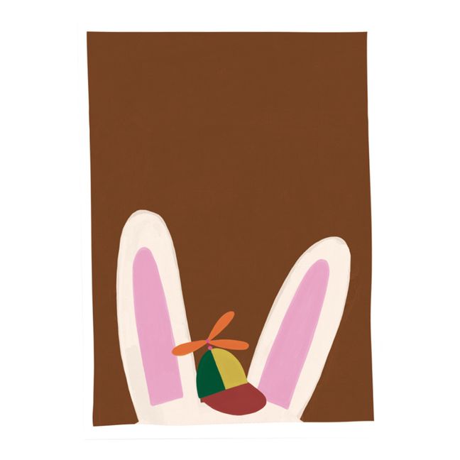 Rabbit poster | Marrón