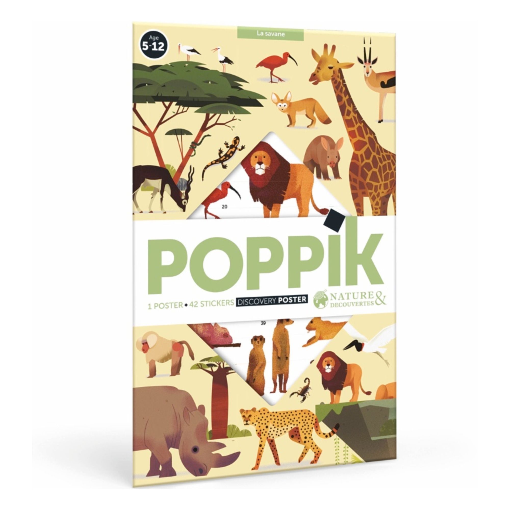 POPPIK - POSTER E STICKERS ANIMALI DEL MONDO