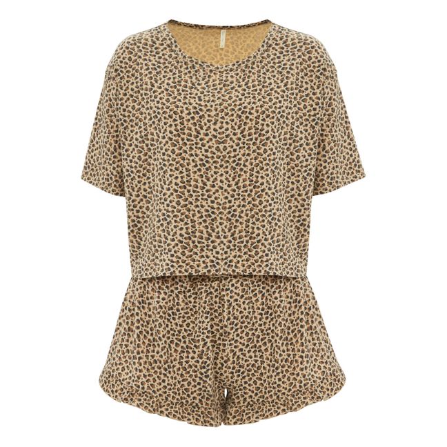 Printed Top + Shorts | Leopard