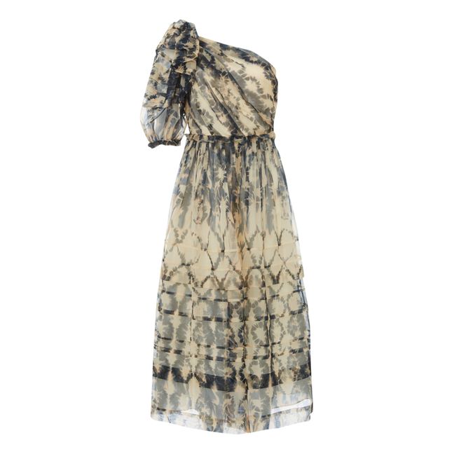 Robe Artemis Soie | Bleu Tempête