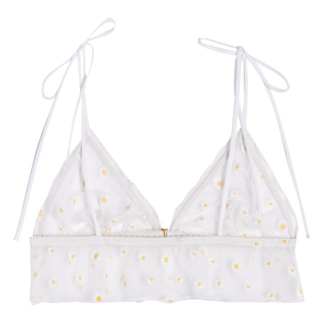Juliette Embroidered Bra | Bianco
