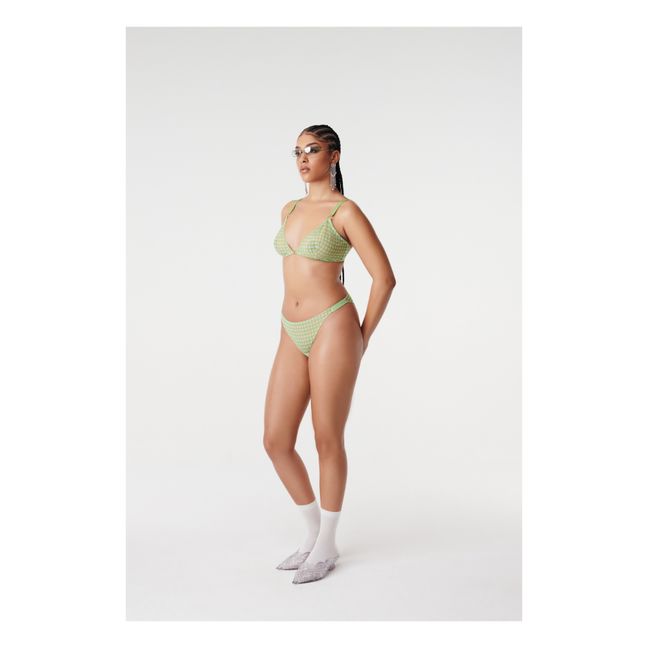 Miro Gingham Briefs | Verde