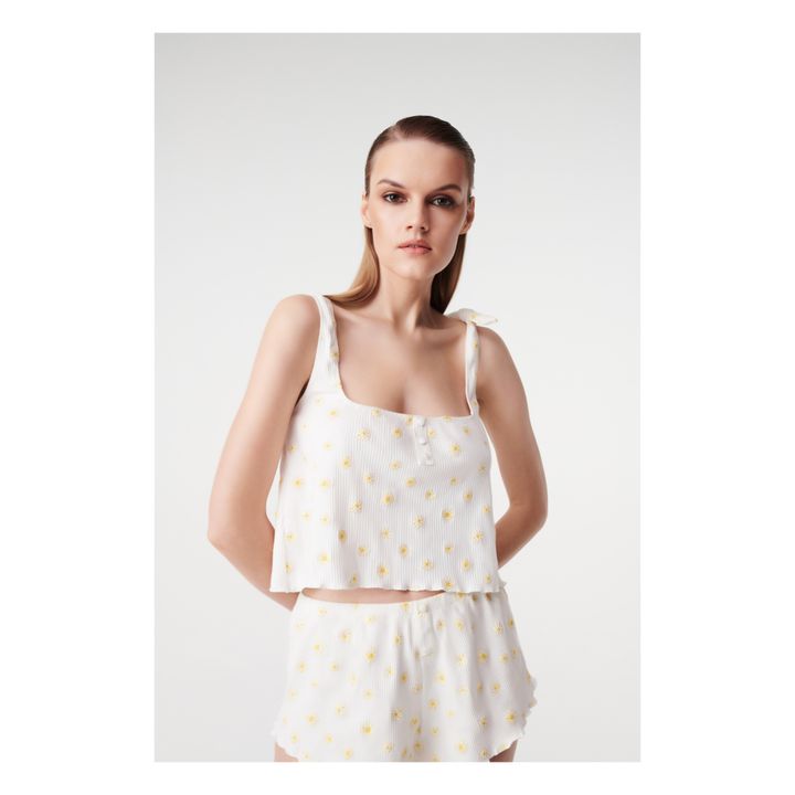 Mara Pyjama Top | Blanco- Imagen del producto n°3