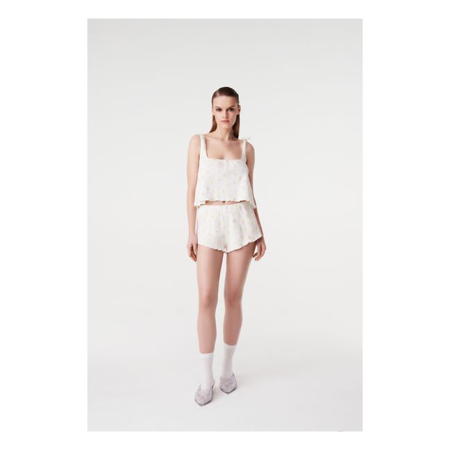 Mara Pajama Shorts | White