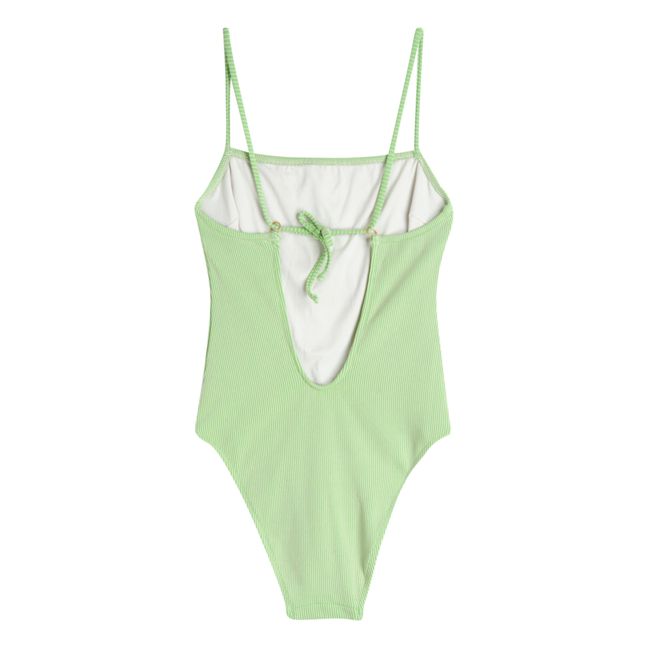 Nino Striped One-piece Swimsuit | Verde prato