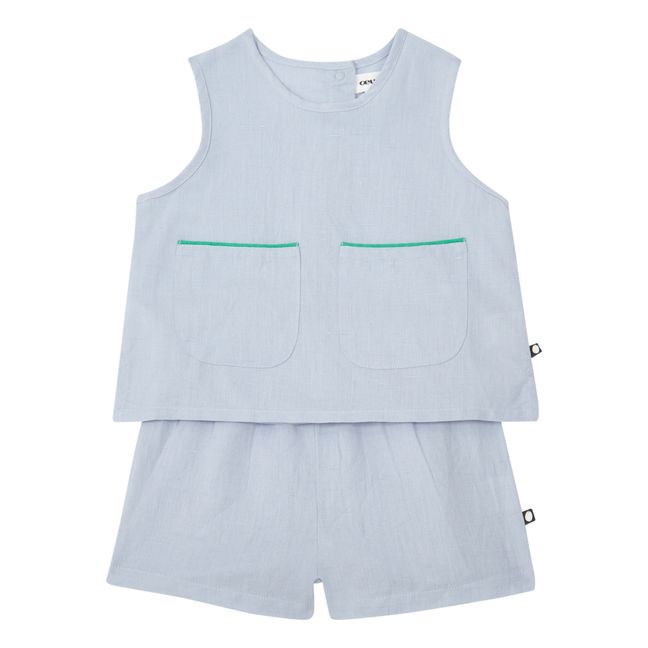 Shorts + Top Set | Azul Cielo