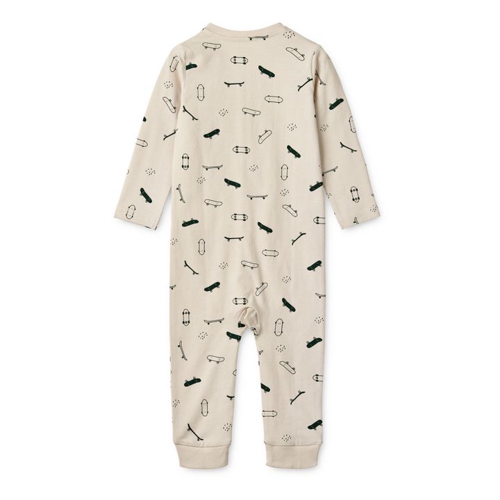 Pyjama Birk ohne Füßchen aus Bio-Baumwolle | Beige- Produktbild Nr. 3